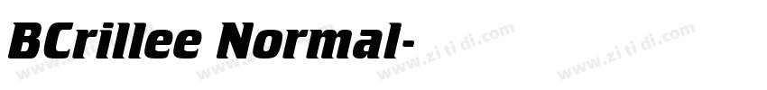 BCrillee Normal字体转换